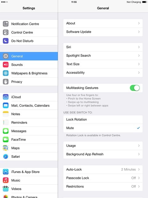 Press Passcode Lock.