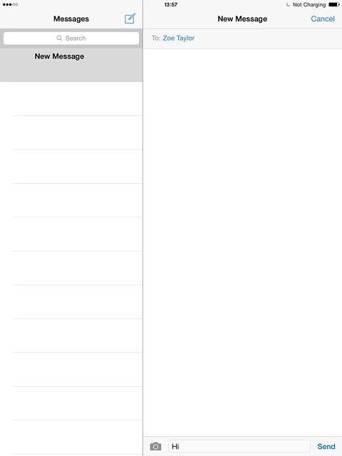 Press the camera icon.