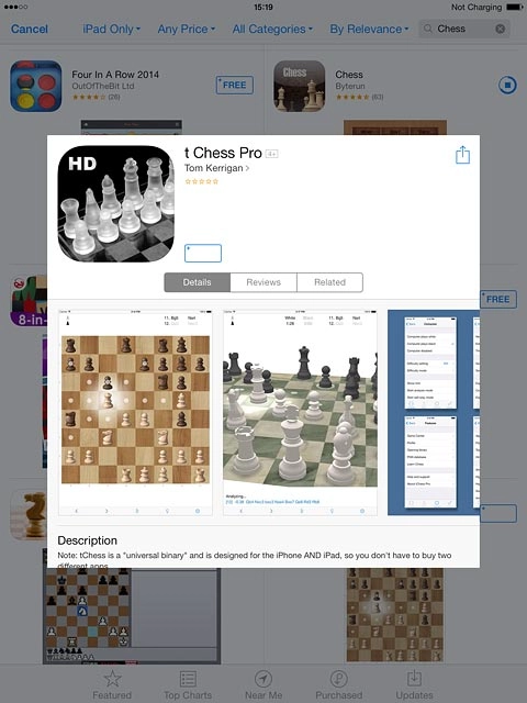 To buy an app:Press the price.