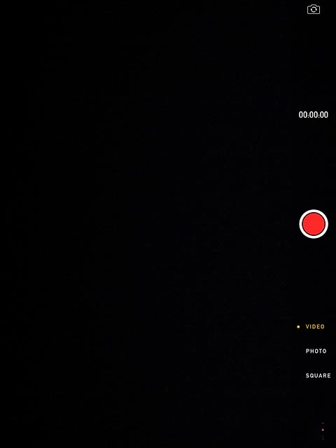 Press the record icon to start the video recorder.