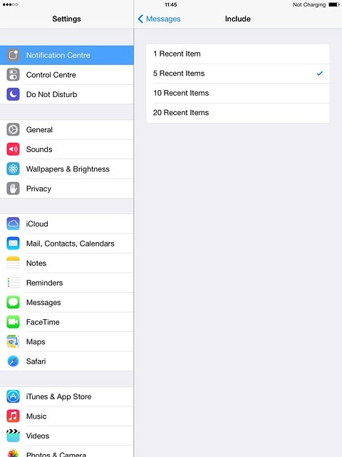 Press the field in the top left corner of the menu.Depending on the menu item selected, more settings may be available. Follow the instructions on the display to select the required settings.