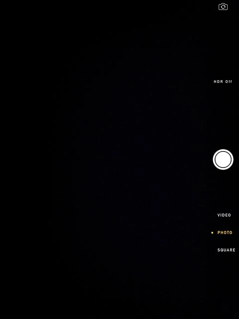 If the video recorder is turned on:Drag PHOTO upwards until the camera is activated.