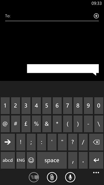 Press the required numbers or the required symbols.