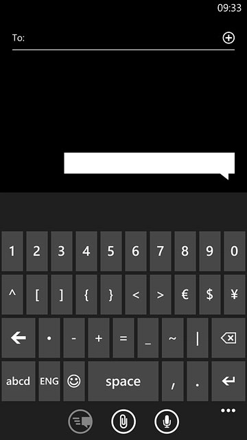 Press abcd to return to text input.
