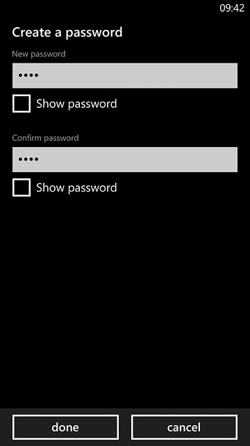 Press done to confirm.