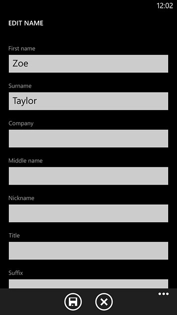Press the save icon.