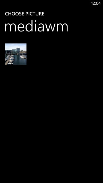 To use a saved picture:Go to the required folder.Press the required picture.