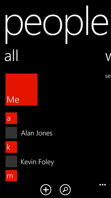 Press the dots in the bottom right corner of the display.