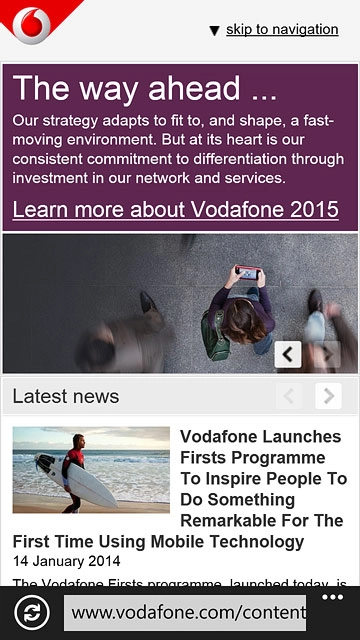 Press the dots in the bottom right corner of the display.