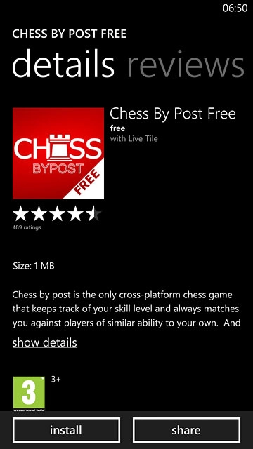 To install a free app:Press install.