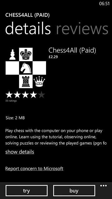 To buy an app:Press buy.