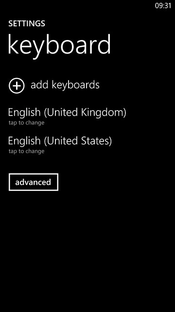 Press the required language.