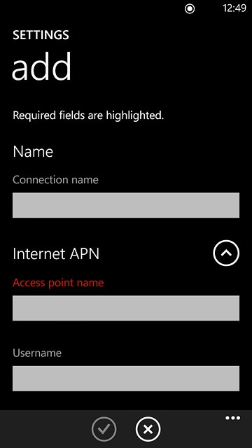 Press the field below 