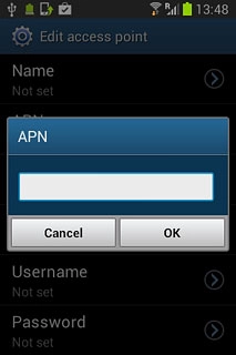 Key in live.vodafone.com and press OK.