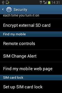 Press Set up SIM card lock.