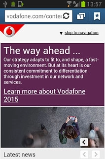 Press the address bar.