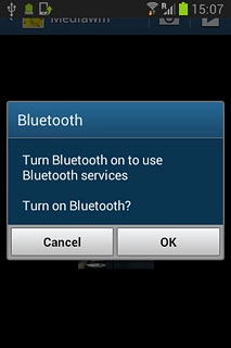 If Bluetooth is turned off:Press OK to turn on Bluetooth.
