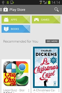 To search by name:Press the search icon.