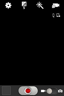 Press the record icon to start recording.