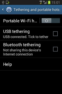 Press Portable Wi-Fi hotspot.