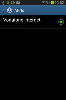 Press the field next to the data connection to fill in the field.