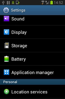 Press Location services.