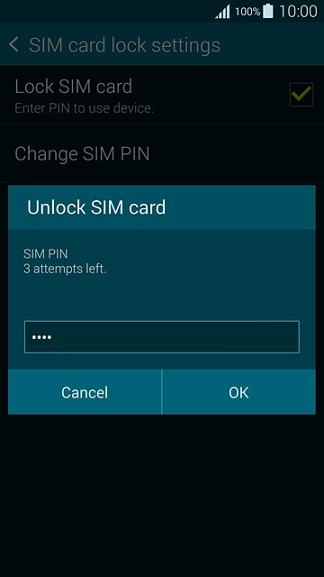 Key in your PIN and press OK.