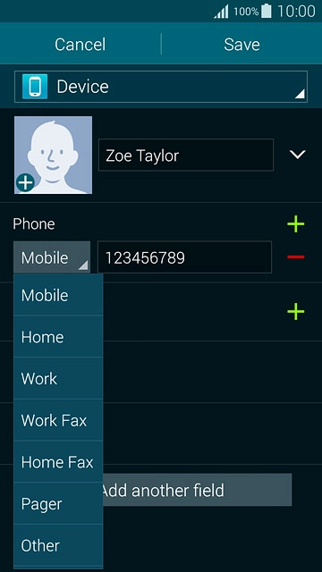 Press the required number type.
