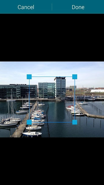 Drag the frame to the required position to select the required detail.