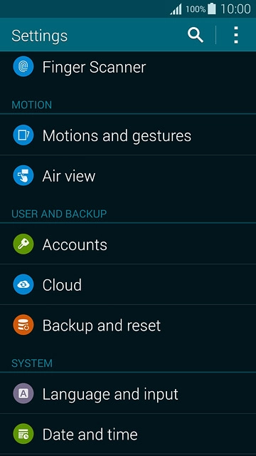 Press Date and time.