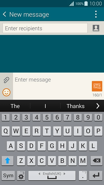 You can select a number of settings when keying in text.The following steps show you how to change writing language, turn on word suggestion and write text.The following steps require that you're writing text and that the keypad is visible.