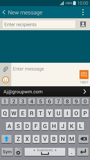 Press the letters to key in the required word.A number of words based on the letters you've keyed in are displayed.