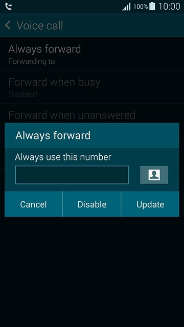 Press Disable.Repeat until all diverts have been cancelled.
