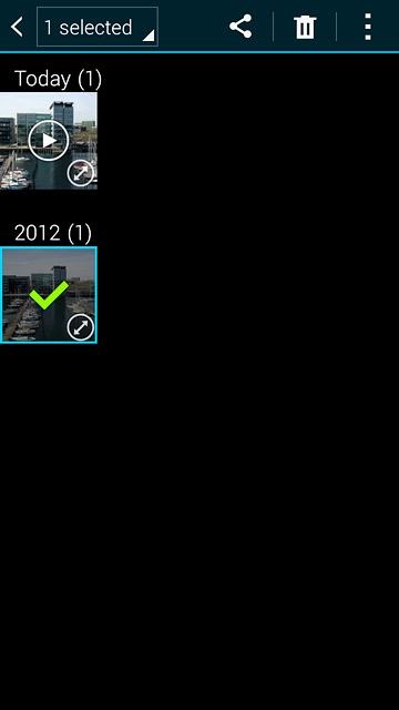 Press the share icon.