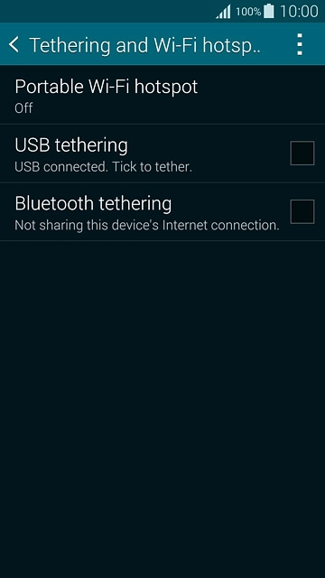 Press Portable Wi-Fi hotspot.