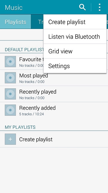 Press Create playlist.
