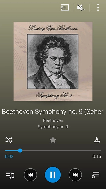 Press the repeat icon repeatedly to select the required setting.