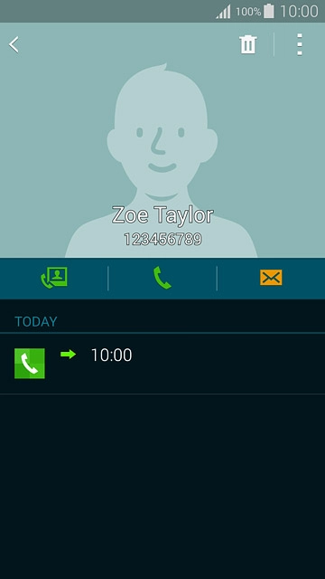 Press the call icon.