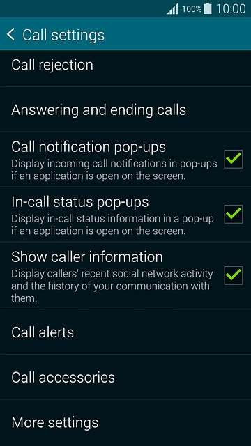 Press More settings.