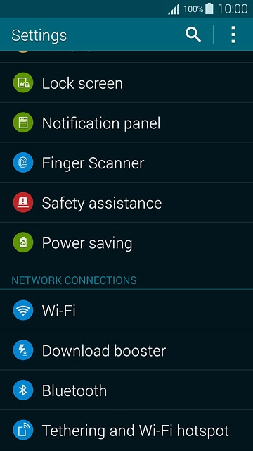 Press Tethering and Wi-Fi hotspot.