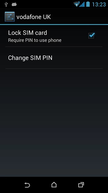 Press Lock SIM card to turn the function on or off.