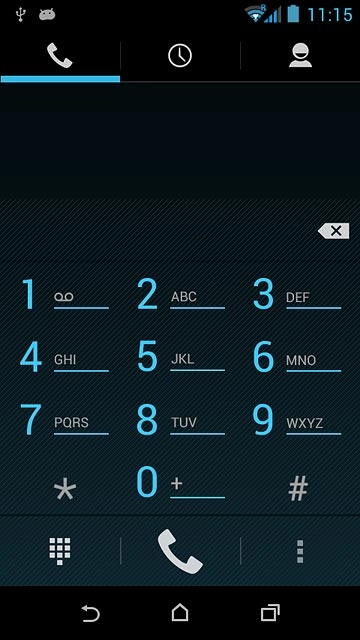 Press and hold 1 to call voicemail.