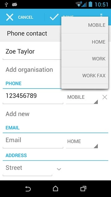 Press the required number type.