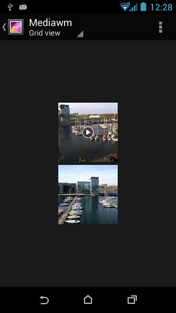 Go to the required folder.Press and hold the required file.