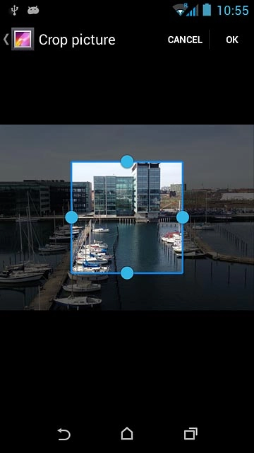 Drag the frame to the required position to select the required detail.