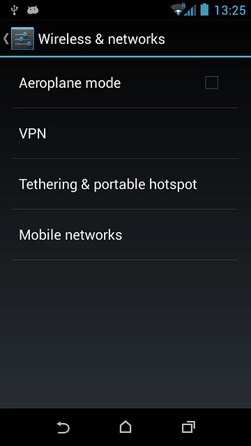 Press Mobile networks.