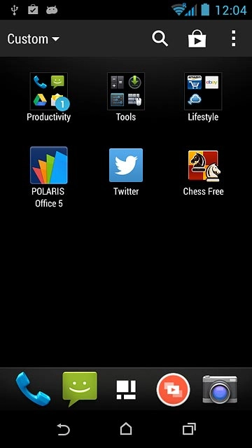 Press the app you've just installed.Follow the instructions on the display to use the app.