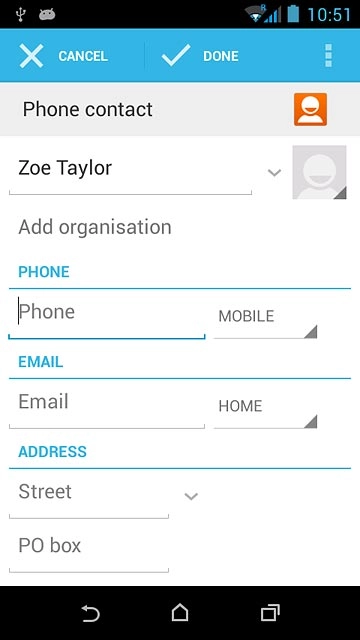 Press Phone and key in the required phone number.