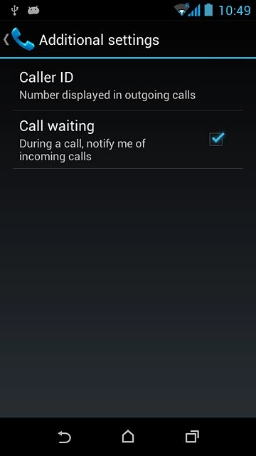 Press the home icon to return to the home screen.