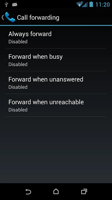Press the home icon to return to the home screen.